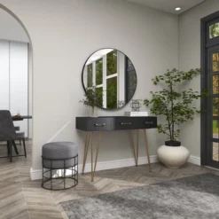 Metal Fabric Patio Garden Stool - Olivia & May -Garden & Outdoors GUEST 8e1d20f5 bf41 4463 9098 442991aedba4