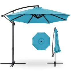Best Choice Products 10ft Offset Hanging Outdoor Market Patio Umbrella W/ Easy Tilt Adjustment -Garden & Outdoors GUEST 9177ef0e 2c55 4fd0 afa7 ea7dd95c1283
