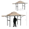 Tangkula 13.5'x 4'Patio BBQ Grill Gazebo Side Awnings Shelves 2-Tier Canopy Outdoor -Garden & Outdoors GUEST 9222105d 0183 49f5 b337 2b125e8c73a5