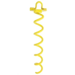 Sunnydaze Decor Sunnydaze Outdoor Tarp Tent Tie-Out Heavy-Duty Spiral Ground Anchor Stake With Folding Ring - Yellow 10 Sunnydaze Decor Sunnydaze Outdoor Tarp Tent Tie-Out Heavy-Duty Spiral Ground Anchor Stake With Folding Ring - Yellow -Garden & Outdoors GUEST 92c30934 c4c2 44e7 b473 f5f8b4f9e22c