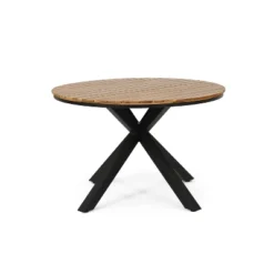 Soto Round Outdoor Acacia Wood Dining Table Teak/Black - Christopher Knight Home 10 Soto Round Outdoor Acacia Wood Dining Table Teak/Black - Christopher Knight Home -Garden & Outdoors GUEST 944cb90a c048 4661 9cae 800336f32f5a