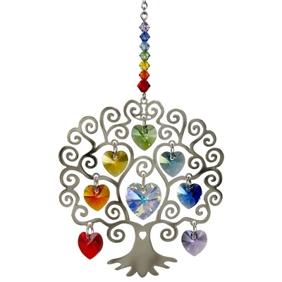 Woodstock Wind Chimes Woodstock Rainbow Makers Collection, Crystal Tree Of Life, 4'' Crystal Suncatcher CTL 4 Woodstock Wind Chimes Woodstock Rainbow Makers Collection, Crystal Tree Of Life, 4'' Crystal Suncatcher CTL - Image 2