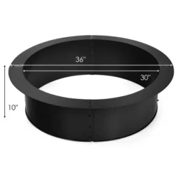Costway 36 Inch Round Steel Fire Pit Ring Liner DIY Wood Burning Insert -Garden & Outdoors GUEST 96a0a5f9 52c2 4bb4 8ef2 ec85388d3d8a