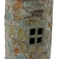 Sunnydaze Decor Sunnydaze Outdoor Backyard Garden Nautical Lighthouse Solar LED Pathlight Statue Figurine - 36" - Cobblestone -Garden & Outdoors GUEST 96ed8e22 adb7 47b6 8096 db58cd30baa3