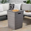 Langton Square 19.5" Light Weight Concrete Gas Fire Column Dark Gray - Christopher Knight Home -Garden & Outdoors GUEST 989e51af 6167 480c 924f 2987a6038dfd
