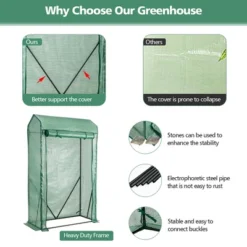 Costway 39'' X 20'' X 67'' Walk-in Garden Greenhouse Hot House Tomato Plant Warm House 18 Costway 39'' X 20'' X 67'' Walk-in Garden Greenhouse Hot House Tomato Plant Warm House -Garden & Outdoors GUEST 98d5007d 4501 4393 b762 f89a482d2c51