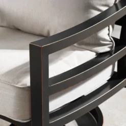 5pc Outdoor Dining Set With 42" Aluminum Square Damask Design Fire Table & Deep Seating Swivel Rocking Chairs - Oakland Living 26 5pc Outdoor Dining Set With 42" Aluminum Square Damask Design Fire Table & Deep Seating Swivel Rocking Chairs - Oakland Living -Garden & Outdoors GUEST 9a2a9e52 d0cb 4d97 9d2e ba20a07cf47b