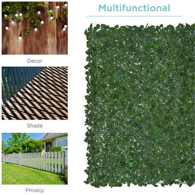 Best Choice Products Artificial Faux Ivy Hedge Privacy Fence Screen For Outdoor Decor, Garden, Yard 4 Best Choice Products Artificial Faux Ivy Hedge Privacy Fence Screen For Outdoor Decor, Garden, Yard - Image 2