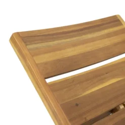 Kyoto 3pc Outdoor Acacia Wood Chaise Lounge Set - Teak/Yellow - Christopher Knight Home -Garden & Outdoors GUEST 9aa4de78 040d 4747 b3af bfcff252b134