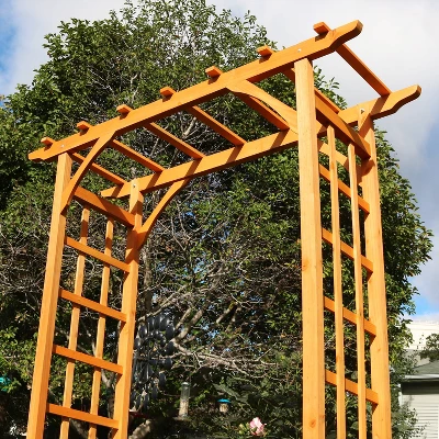 Sunnydaze Decor Sunnydaze Durable Wooden Arbor For Gardening, Walkways, And Wedding Decor With Weatherproof Finish - 78" 8 Sunnydaze Decor Sunnydaze Durable Wooden Arbor For Gardening, Walkways, And Wedding Decor With Weatherproof Finish - 78" - Image 6