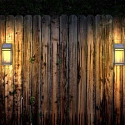 LED Solar Outdoor Wall Panel Lantern With Clear Panel - Techko Maid -Garden & Outdoors GUEST 9bc84dac a135 4ed5 b14d 3d2d3384f44f