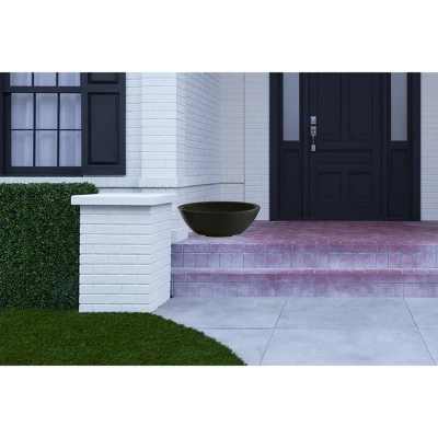 Crescent Garden 30" Wide Delano Plastic Indoor Outdoor Planter Basket Copper 4 Crescent Garden 30" Wide Delano Plastic Indoor Outdoor Planter Basket Copper - Image 2