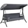 Costway Patio 3-Seat Porch Canopy Swing Converting Grey Cushion Pillow Adjust 1 Costway Patio 3-Seat Porch Canopy Swing Converting Grey Cushion Pillow Adjust -Garden & Outdoors GUEST 9c0eb52c c96f 4aae ba21 755cc842b0fe