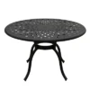 5pc Patio Dining Set With 48" Modern Ornate Outdoor Mesh Aluminum Round Table & Modern Chairs - Black - Oakland Living -Garden & Outdoors GUEST 9c2dbad7 dcfe 4f17 b53d 058e62e3d61b