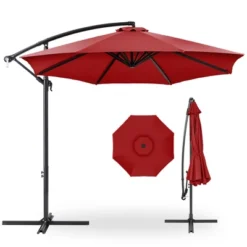 Best Choice Products 10ft Offset Hanging Outdoor Market Patio Umbrella W/ Easy Tilt Adjustment -Garden & Outdoors GUEST 9d132af3 119c 4a5e 8032 23bf974a53c2