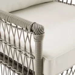 4pc Thatcher Outdoor Steel Conversation Set Creme/Driftwood - Crosley -Garden & Outdoors GUEST 9dda6135 f976 4067 bce7 2144eb6bb9bb