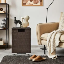 Costway 16'' Rattan Propane Tank Cover Hideaway Side Table 20 Lbs Propane Gas Holder -Garden & Outdoors GUEST 9df1ad68 df74 4013 9771 261ff861fde2