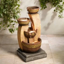 John Timberland Outdoor Floor Water Fountain Four Bowl Cascading Waterfall 41" Tall For Yard Garden Lawn 17 John Timberland Outdoor Floor Water Fountain Four Bowl Cascading Waterfall 41" Tall For Yard Garden Lawn -Garden & Outdoors GUEST 9f12daef 9f42 4709 835c d2d32c379f6b