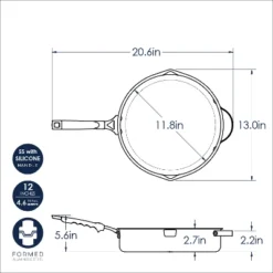 Nordic Ware Verde Ceramic Nonstick 12 Inch Skillet -Garden & Outdoors GUEST 9f30b7b6 06fd 476e a9f3 7c55913899ed