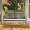 Tangkula 2-Seat Rattan Porch Swing Chair Outdoor Wicker Swing Bench W/ Seat Cushion 2 Tangkula 2-Seat Rattan Porch Swing Chair Outdoor Wicker Swing Bench W/ Seat Cushion -Garden & Outdoors GUEST a0d47896 f275 41e1 8851 95c9333af9b2