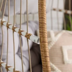 Toluca Hanging Outdoor Boho Egg Chair With Cushion - Saracina Home -Garden & Outdoors GUEST a1dfd6d0 71de 4508 9b6f 0be074039cff