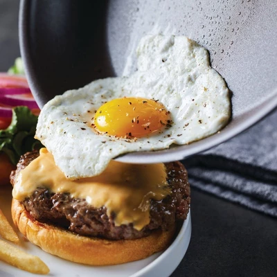 Rachael Ray Cook + Create Aluminum Nonstick Frying Pan 10" Agave Blue 4 Rachael Ray Cook + Create Aluminum Nonstick Frying Pan 10" Agave Blue - Image 2