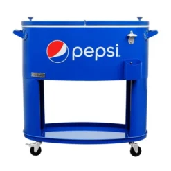 Permasteel 80qt Pepsi Oval Sporty Outdoor Cooler Cart -Garden & Outdoors GUEST a4899902 9ac6 4911 91a9 ca379dc66c40