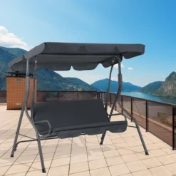 Aoodor 3 Seater Patio Porch Swing With Canopy -Garden & Outdoors GUEST a5b95506 dba5 44ae 8da0 bb2228363d9a