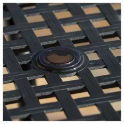 Cayman Square Cast Aluminum Table - Black Sand - Christopher Knight Home -Garden & Outdoors GUEST a5d77673 4ea0 4337 8cbe 368daa8ff680