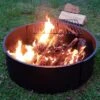 Sunnydaze Decor Sunnydaze Outdoor Heavy-Duty Steel Portable Campfire Ring With Cooking Grate And Fire Poker - 36" - Black -Garden & Outdoors GUEST a6145ed8 b00b 4eb1 a6e6 e7b34958a9b4
