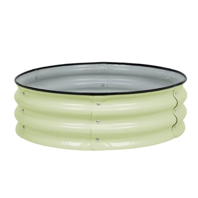 Aoodor Metal Raised Garden Bed 30" Round, Galvanized Outdoor Garden Planter Box For Vegetable Flower Herb 9 Aoodor Metal Raised Garden Bed 30" Round, Galvanized Outdoor Garden Planter Box For Vegetable Flower Herb - Image 7