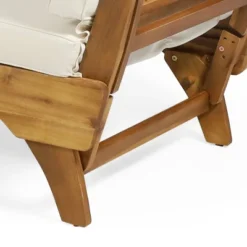 Serene Outdoor Acacia Wood Expandable Daybed With Cushions - Teak/Beige/Khaki - Christopher Knight Home -Garden & Outdoors GUEST a77eefc8 c046 443a 93c1 0b6c4dc0a67c