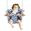 Costway Baby Canvas Hanging Swing Cotton Hammock Toy For Toddler BluePink -Garden & Outdoors GUEST a8076ca9 5e93 4eff bc33 11d7d11172bb