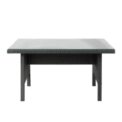 6pc Wicker Patio Conversation Set With Glass Table Ottomans & Cushions - Black/Dark Gray - GODEER 33 6pc Wicker Patio Conversation Set With Glass Table Ottomans & Cushions - Black/Dark Gray - GODEER -Garden & Outdoors GUEST a8289a35 1bdc 400b aa1e 0ad2f1b6dbd7