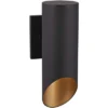 Minka Lavery Modern Outdoor Wall Light Fixture Black 12 1/2" Gold Shade Interior For Post Exterior Deck House Porch Yard Patio -Garden & Outdoors GUEST a87bb2db 63b4 4ad9 aee8 12a06391d361