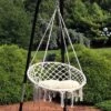 Sunnydaze Decor Sunnydaze Indoor/Outdoor Cotton Rope Hammock Chair Bohemian Macrame Hanging Netted Swing With Mounting Hardware, Seat Cushion, And Tassels -Garden & Outdoors GUEST a8844f41 83ae 46ac ad91 bbc5322e2d89