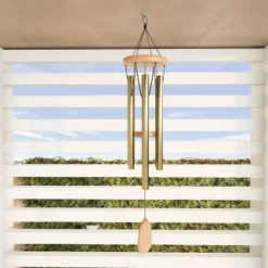 Nature Spring 28" Metal And Wood Wind Chimes With Soothing Tone For Garden, Patio, Or Home - Gold -Garden & Outdoors GUEST a963c939 5adc 4a13 b8e8 82cc5ef8ad56