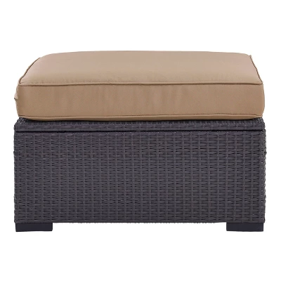 Biscayne Ottoman With Mist Cushions - Crosley 3 Biscayne Ottoman With Mist Cushions - Crosley