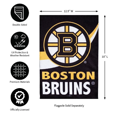 Evergreen Flag, DS New Burlap, Garden, Boston Bruins 3 Evergreen Flag, DS New Burlap, Garden, Boston Bruins