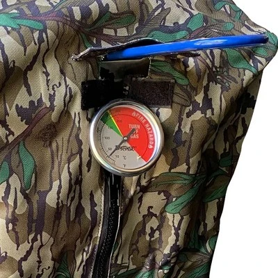 Bayou Classic Outdoor Custom Fit Camo Weatherproof Zippered Cover For Bayou Classic 700-725 2.5 Gallon Freestanding/Tabletop Fryer, Mossy Oak 5 Bayou Classic Outdoor Custom Fit Camo Weatherproof Zippered Cover For Bayou Classic 700-725 2.5 Gallon Freestanding/Tabletop Fryer, Mossy Oak - Image 3