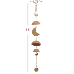 Moon Brass Terracotta & Metal Wall Hanging - Foreside Home & Garden -Garden & Outdoors GUEST ae976d66 7243 4b02 87ba b450255ed0c5