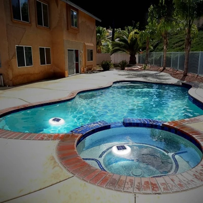 Solar LED Outdoor Pool Lights White - Techko Maid 9 Solar LED Outdoor Pool Lights White - Techko Maid - Image 7