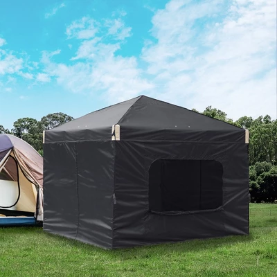 Aoodor 10' X 10' Pop Up Canopy Tent With Removable Mesh Window Sidewalls, Portable Instant Shade Canopy With Roller Bag 3 Aoodor 10' X 10' Pop Up Canopy Tent With Removable Mesh Window Sidewalls, Portable Instant Shade Canopy With Roller Bag