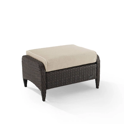 Kiawah Outdoor Wicker Ottoman - Crosley 12 Kiawah Outdoor Wicker Ottoman - Crosley - Image 10