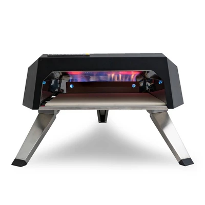 Permasteel 12" Countertop Outdoor Pizza Oven With Cover - Black 4 Permasteel 12" Countertop Outdoor Pizza Oven With Cover - Black - Image 2