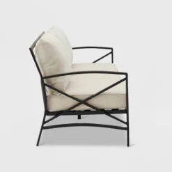 Kaplan Outdoor Metal Sofa Oil Rubbed Bronze With Cushions - Crosley -Garden & Outdoors GUEST b82b31bc 853d 477a 9940 d07783ce74e2