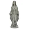 LuxenHome 30.5" H Virgin Mary Indoor Outdoor Statue Garden Statues, Gray Or Ivory -Garden & Outdoors GUEST b94d97fd 657e 4e24 abc9 4ef35ce643dd