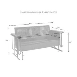 Bates Outdoor Sofa Glider - White - Crosley -Garden & Outdoors GUEST bacf293b d942 4253 bcd9 dfca0a445b02