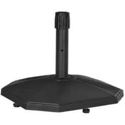Outsunny 48lbs Patio Umbrella Base, Concrete, 18" Outdoor Umbrella Stand Holder For Parasol Poles 1.25", 1.34", And 1.5" Dia, Black -Garden & Outdoors GUEST bc9a25af 0fa9 4af5 9e7f 0bbe8b1f69fd