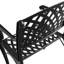 Modern Outdoor Mesh Cast Aluminum Patio Dining Chair - Black - Oakland Living 9 Modern Outdoor Mesh Cast Aluminum Patio Dining Chair - Black - Oakland Living -Garden & Outdoors GUEST bce8479d bd2f 4350 84f4 67df24e97b5e